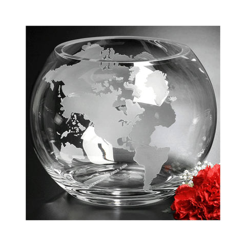 5043 | Hand Blown Crystal Windermere Global Bowl