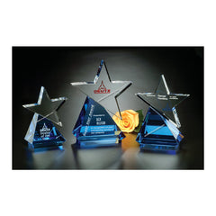 6436 Crystal Azure Star Award:American Trophy & Award Company Los Angeles, CA