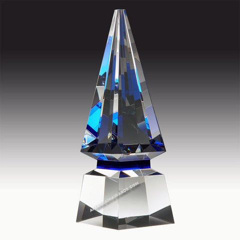 Blue Spire Crystal Award|E2898