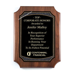 PC615 Walnut Recognition Award Plaque - American Trophy & Award Company - Los Angeles, CA 90022