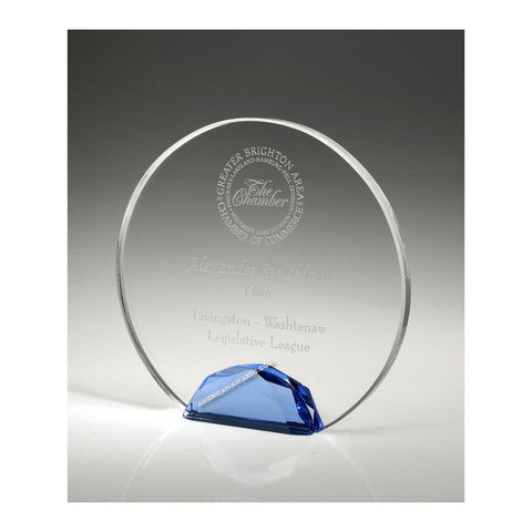 Jeweled Halo Crystal Award | Style OCJH06