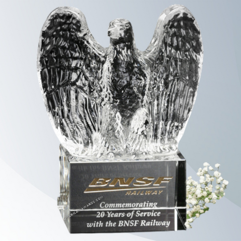 6104 | Optic Crystal Golden Eagle