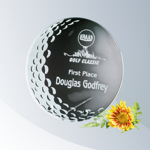 7058 | Burnhaven Starfire Glass Golf Award|