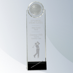 AT167 | Crystal Golf Ball Tower Award