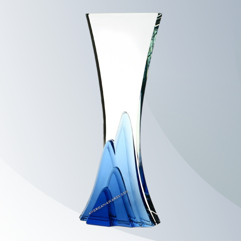 AT2509B | Mountain-Ice Starfire Glass Award