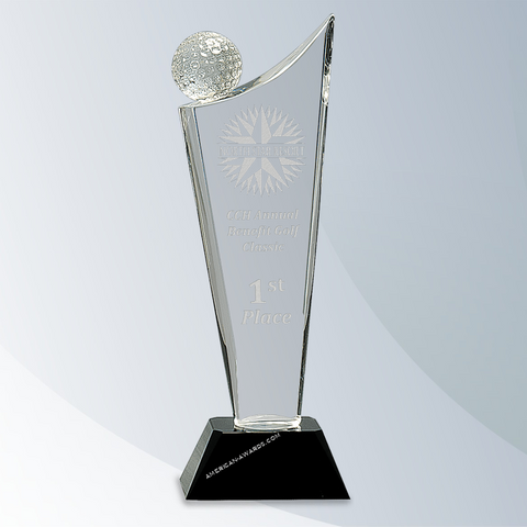 AT338 | Premier Optic Crystal Golf Award