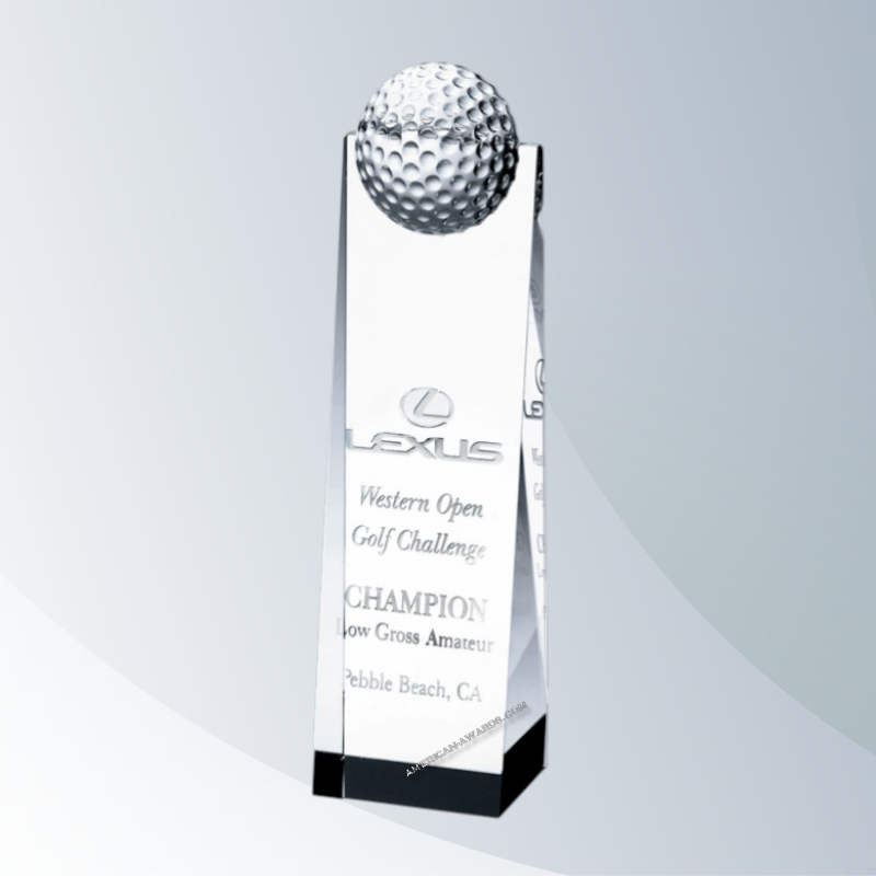 AT563 | Prism Crystal Golf Tower Award