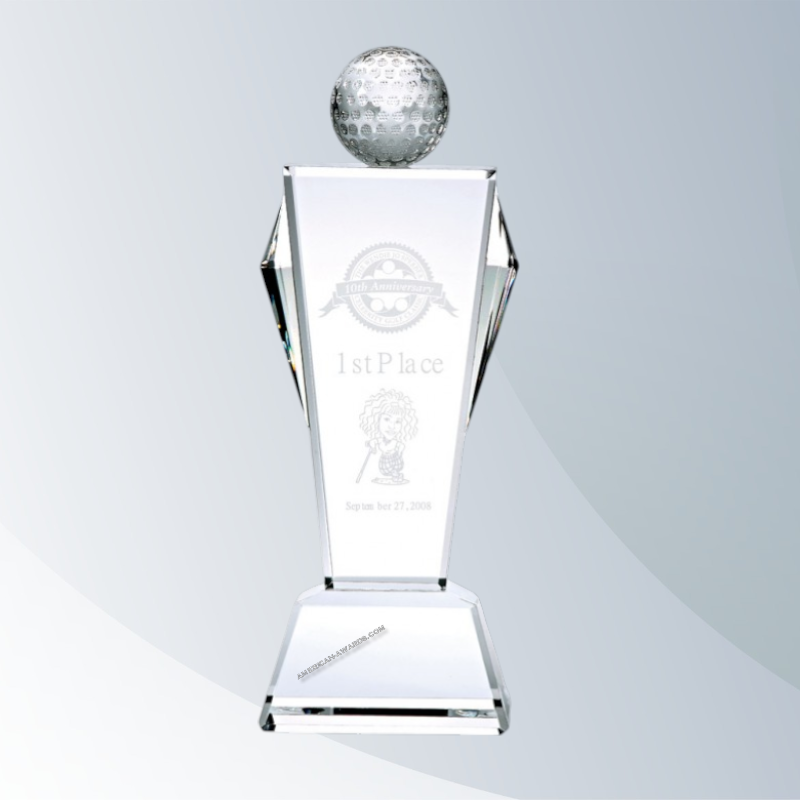 ATS009G | Prism Crystal Golf Conqueror Award