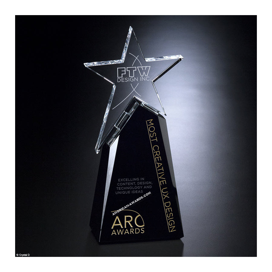 3095 Optic Crystal Paramount Star Award - American Trophy & Award Company - Los Angeles, CA 90022