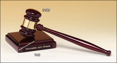 5120 Premium Series Rosewood Gavel and Sounding Block - American Trophy & Award Company - Los Angeles, CA 90022