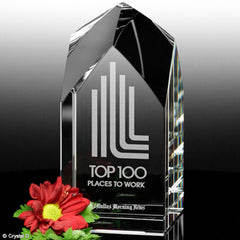 5343 Optic Crystal Blenheim Award - American Trophy & Award Company - Los Angeles, CA 90022