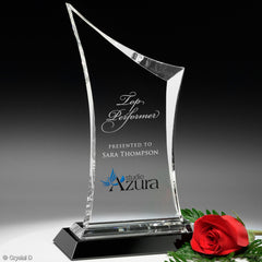6671 Optic Crystal Coburn Award  - American Trophy & Award Company - Los Angeles, CA 90022