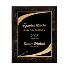 6C803 Black Marble finish designer series award plaque - American Trophy & Award Company - Los Angeles, CA 90022