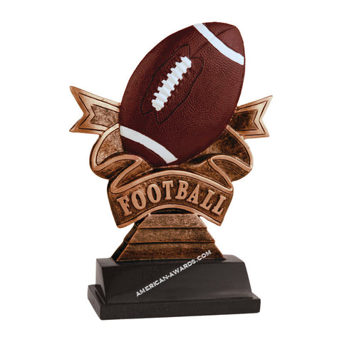 AT1810 | Football Ribbon Resin Award