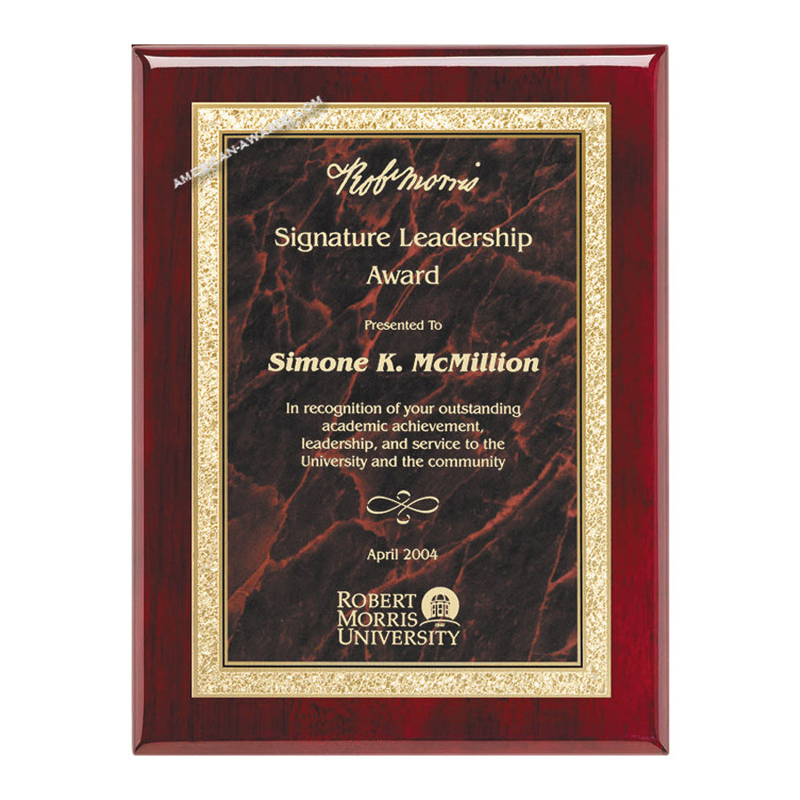 AP19-R Rosewood Piano-finish Award Plaque - American Trophy & Award Co. - Los Angeles, CA 90012