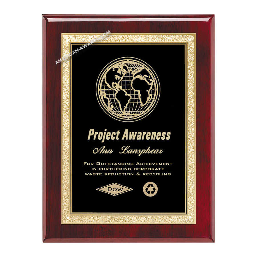 AP19-K Rosewood Piano-finish Award Plaque-American Trophy & Award Company-Los Angeles, CA 90012