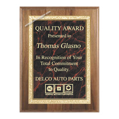 AP39 Walnut Recognition Award Plaque - American Trophy & Award Company - Los Angeles, CA 90012