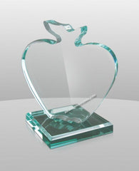 JD-871 Jade Acrylic Apple Award - American Trophy & Award Company - Los Angeles, CA 90022