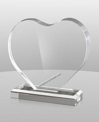 AT-878 Acrylic Heart Shaped Award - American Trophy & Award Company - Los Angeles, CA 90022