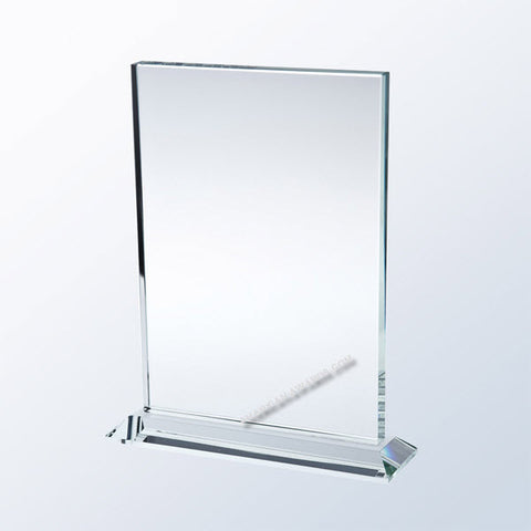 AT1056  |  Vertical Rectangle w/ Base |Starfire Glass