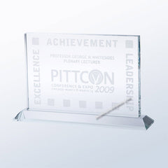 AT1057 Clear Starfire Glass Award  - American Trophy & Award Company - Los Angeles, CA 90022