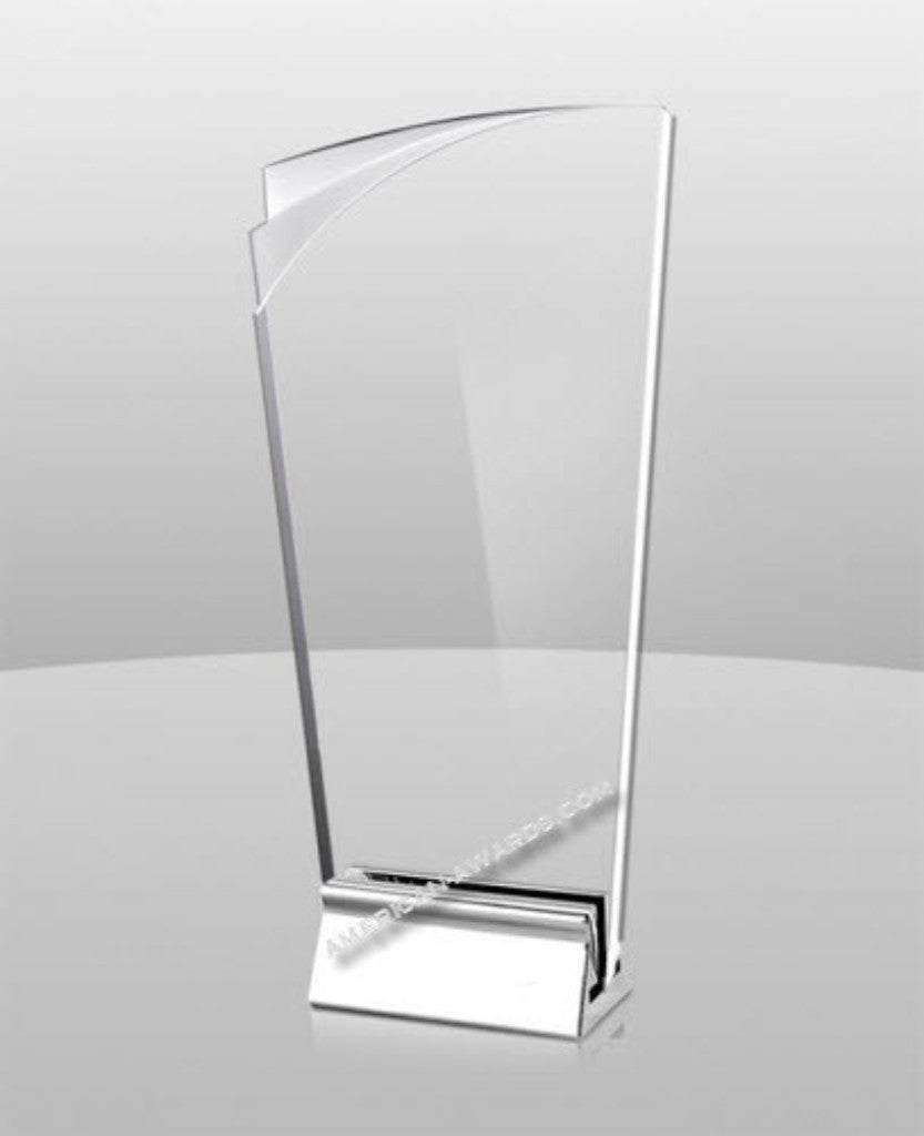 AT824 Acrylic & Metal base Award-American Trophy & Award Company - Los Angeles, CA 90022