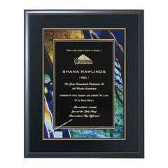 BF802 Ebony Finish Award Plaque - American Trophy & Award Company - Los Angeles, CA 90012
