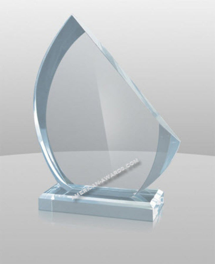 BL-879 Sail Shape Acrylic Award - American Trophy & Award Company - Los Angeles, CA 90022