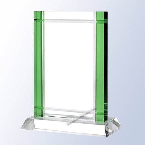 C1650 Green Deco Crystal Award