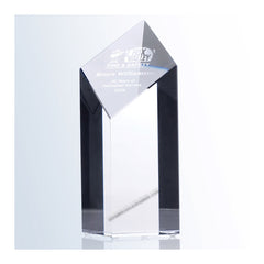 C233 Optic Crystal Diamond Tower - American Trophy & Award Company - Los Angeles, CA 90022