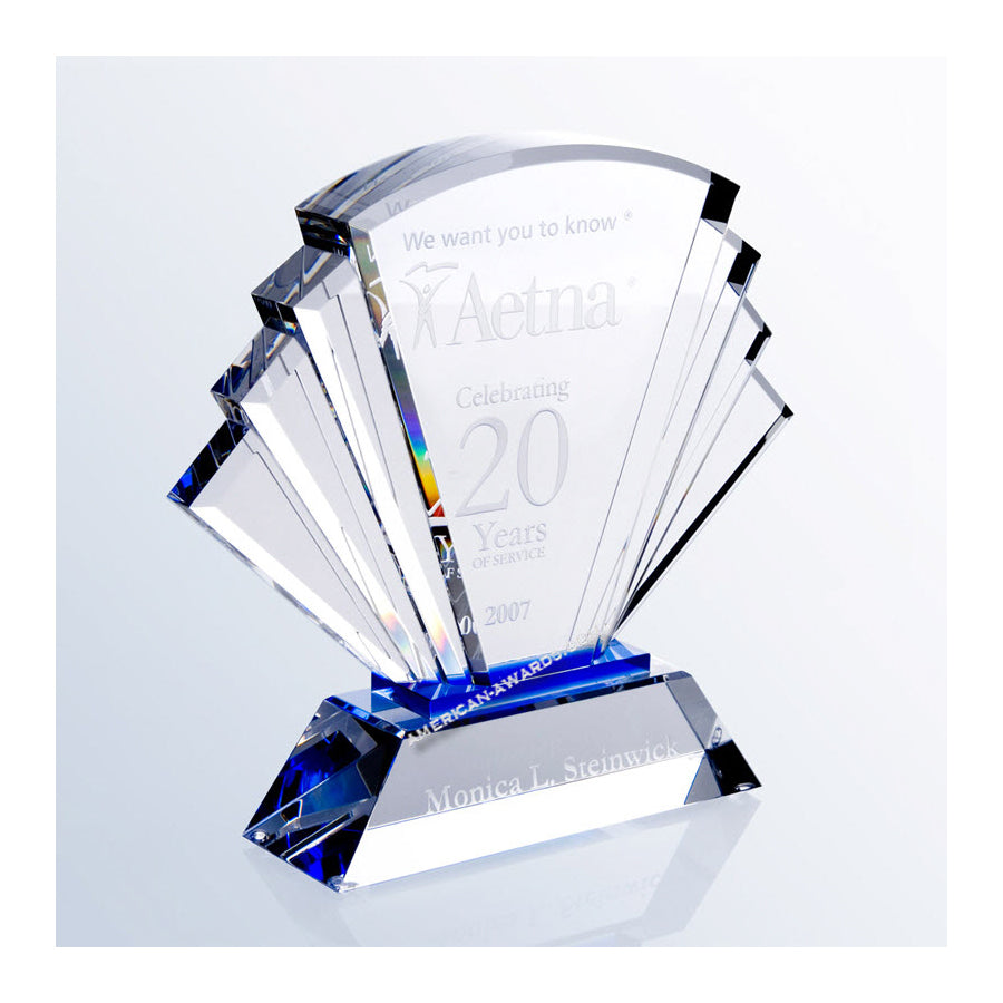 C8108 Optic Crystal Prosperity Award - American Trophy & Award Company - Los Angeles, CA 90022