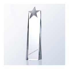 C8121 Metal Star Tower Optic Crystal Award:American Trophy & Award Company Los Angeles, CA