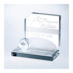 C914 Optic Crystal Hole In One Award - American Trophy & Award Company - Los Angeles, CA 90022
