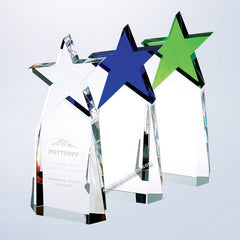 C9303 Optic Crystal Triumphant Star Award - American Trophy & Award Company - Los Angeles, CA 90022