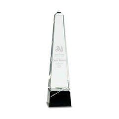 A1030 Optic Crystal Obelisk Award - American Trophy & Award Company - Los Angeles, CA 90022