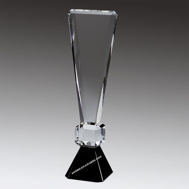 E2896 Crystal Exclamation Point Award - American Trophy & Award Company - Los Angeles, CA 90022