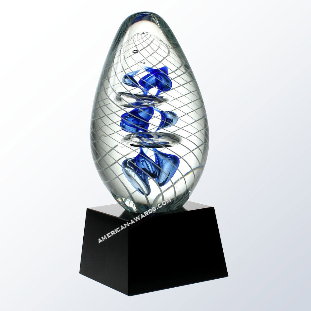 G1284 Cyclone Helix Art Glass Award - American Trophy & Award Company - Los Angeles, CA 90022