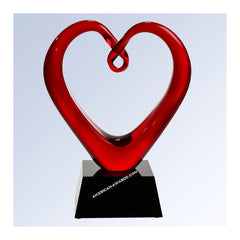 G1610 Whole Heartedly Art Glass - American Trophy & Award Company - Los Angeles, CA