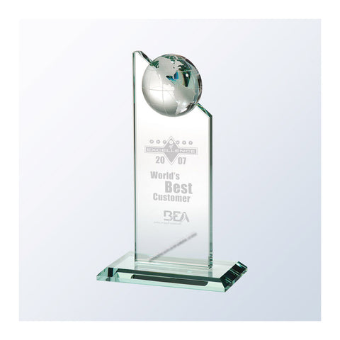 ZGPE03|Jade Glass Globe Pinnacle