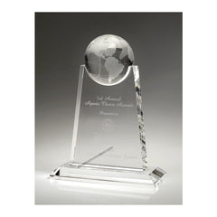 OCBC01 Crystal Paramount World Globe Award - American Trophy & Award Company - Los Angeles, CA 90022