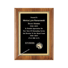 P2926 Genuine Walnut Recognition Plaque - American Trophy & Award Company - Los Angeles, CA 90022