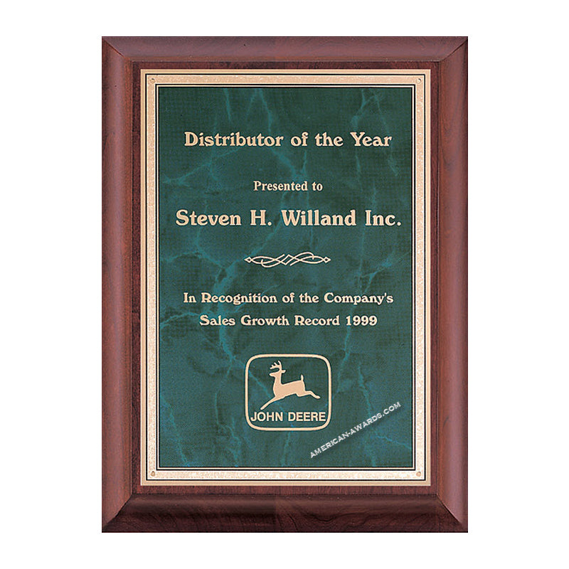 P3522 Airflyte Cherry-finish Award Plaque - American Trophy & Award Company - Los Angeles, CA 90022