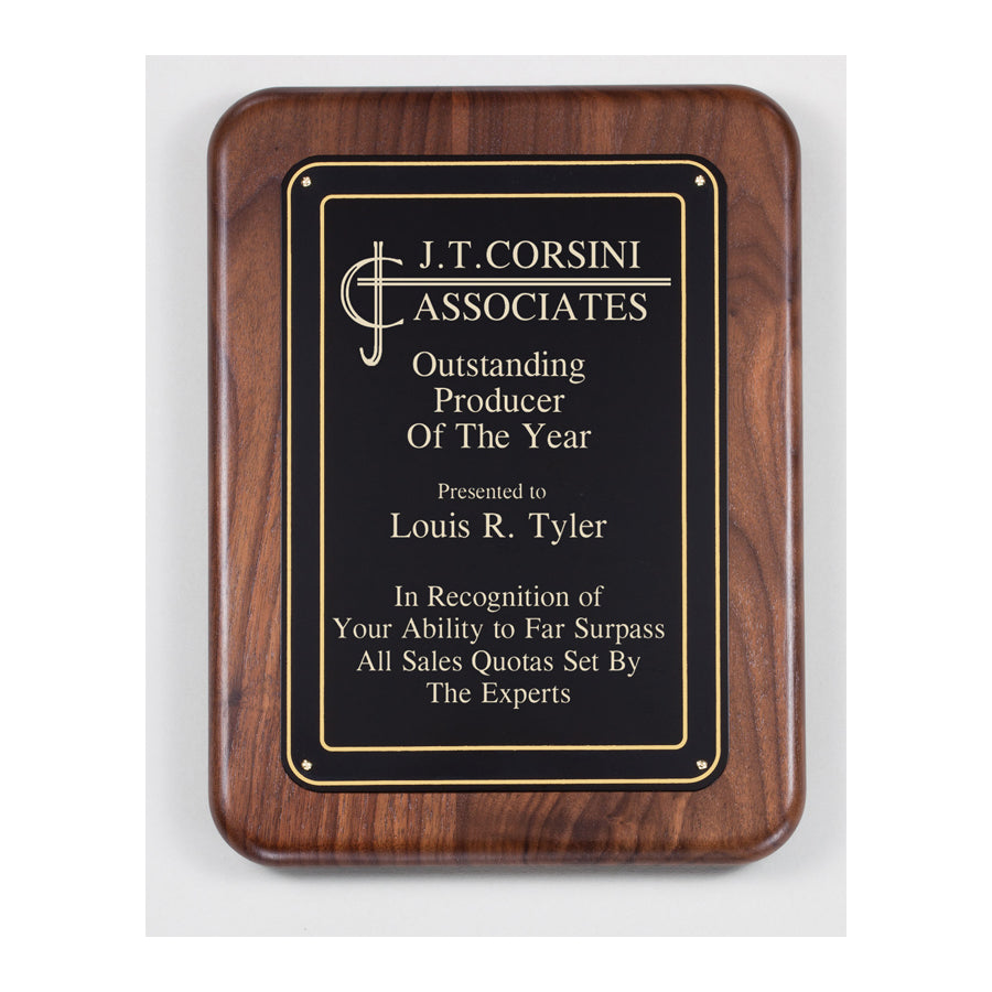 PC521 Walnut Recognition Plaque - American Trophy & Award Company - Los Angeles, CA 90012